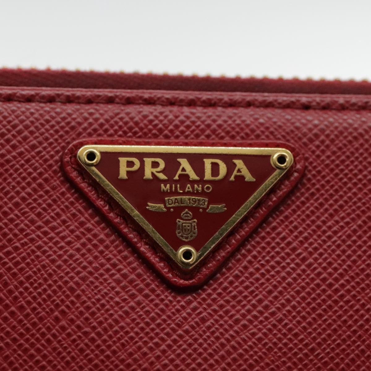 Prada Saffiano Red Calfskin Shoulder Bag (Pre-Owned) Size ONE SIZE - 15 Thumbnail