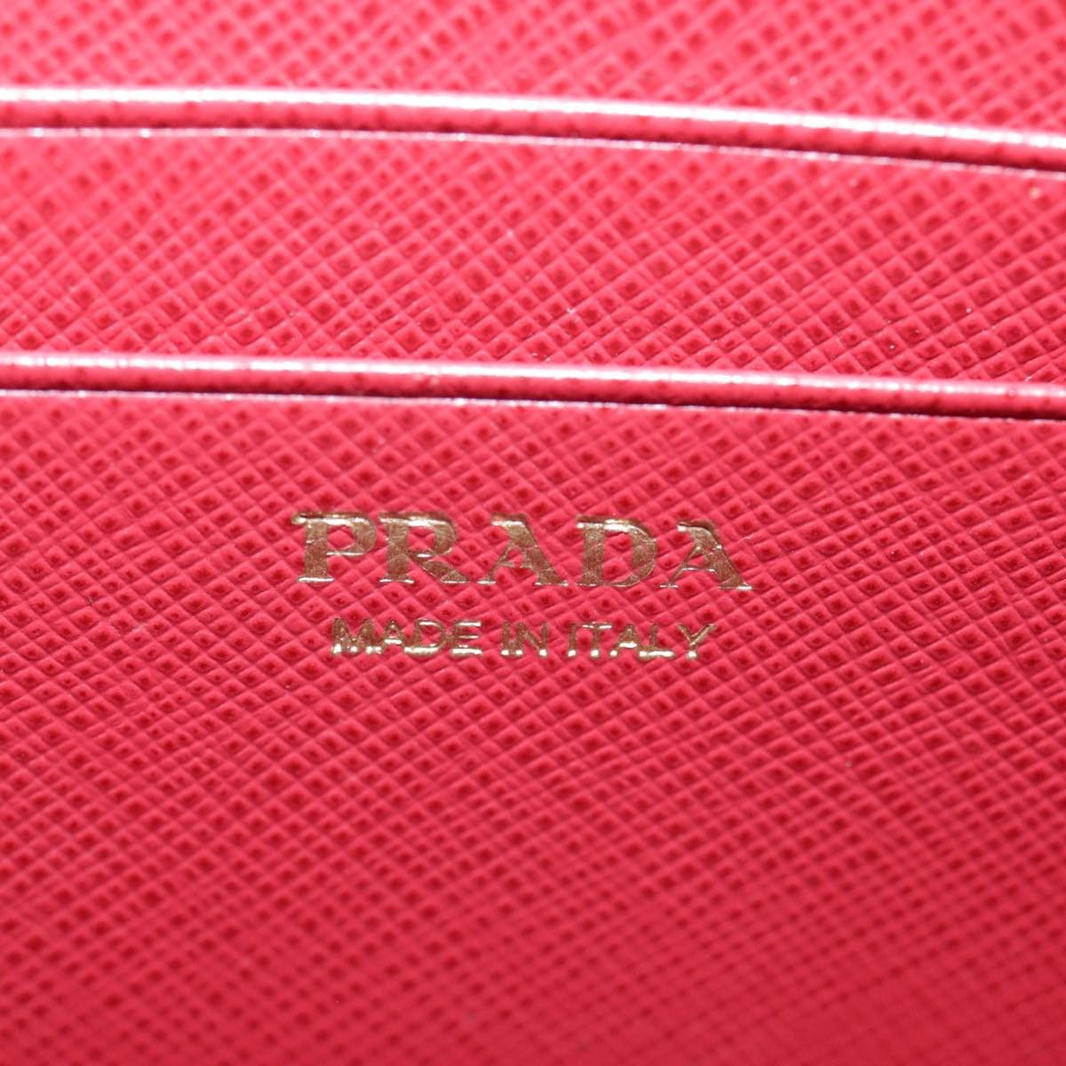 Prada Saffiano Red Calfskin Shoulder Bag (Pre-Owned) Size ONE SIZE - 16 Thumbnail