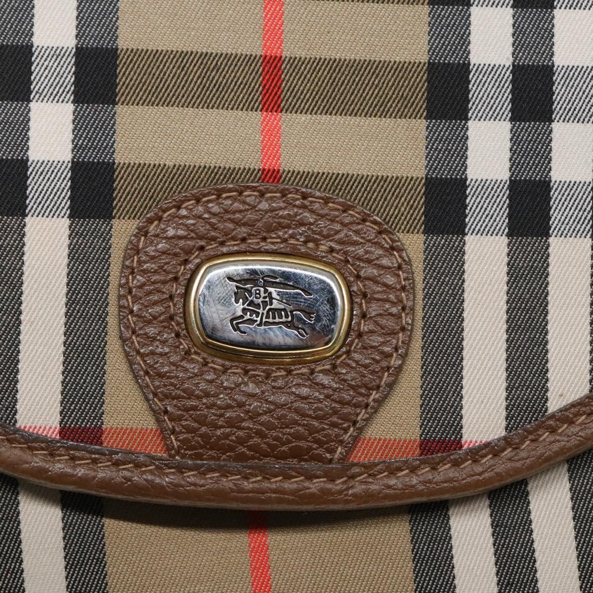 Burberry Nova Check Beige Canvas Shoulder Bag (Pre-Owned) Size ONE SIZE - 17 Thumbnail