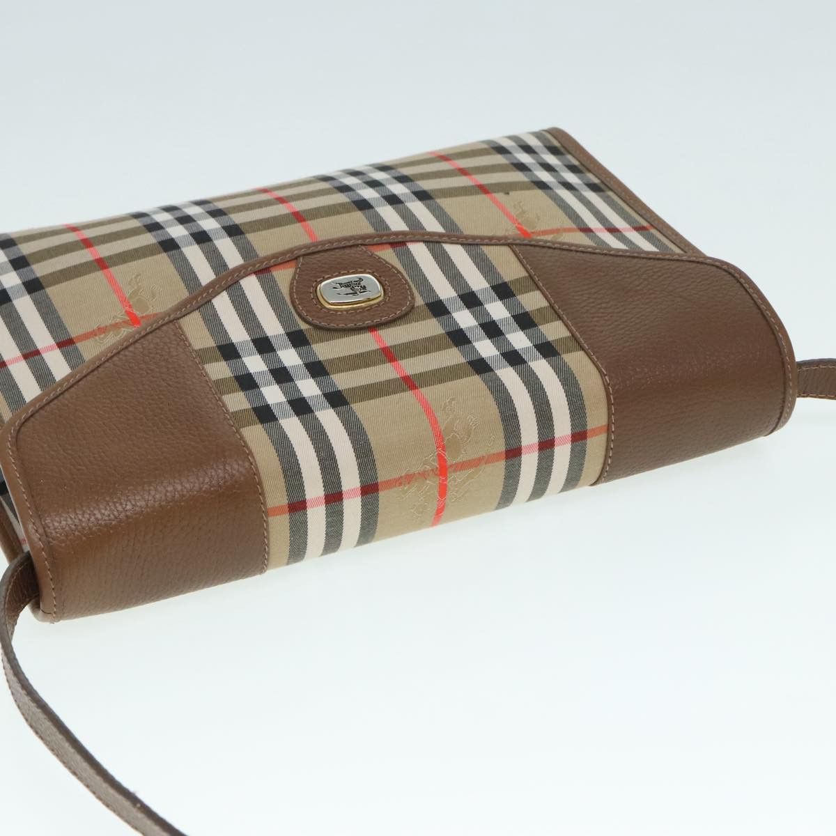 Burberry Nova Check Beige Canvas Shoulder Bag (Pre-Owned) Size ONE SIZE - 15 Thumbnail