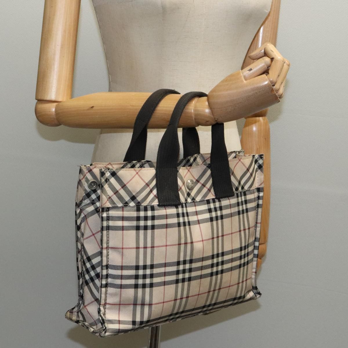 Burberry Nova Check Beige Synthetic Tote Bag (Pre-Owned) Size ONE SIZE - 15 Thumbnail