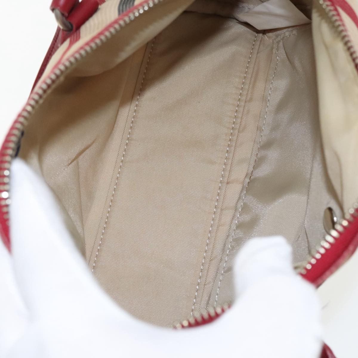 Burberry Nova Check Beige Synthetic Handbag (Pre-Owned) Size ONE SIZE - 13 Thumbnail