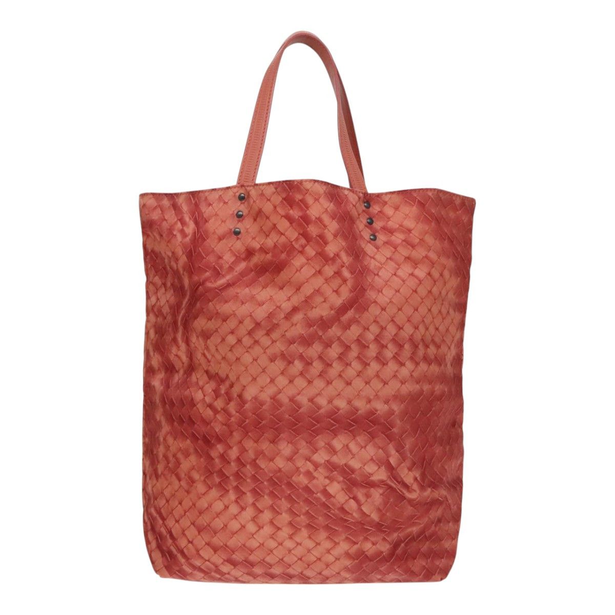 Bottega Veneta Intrecciato Orange Canvas Tote Bag (Pre-Owned) Size ONE SIZE - 2 Thumbnail