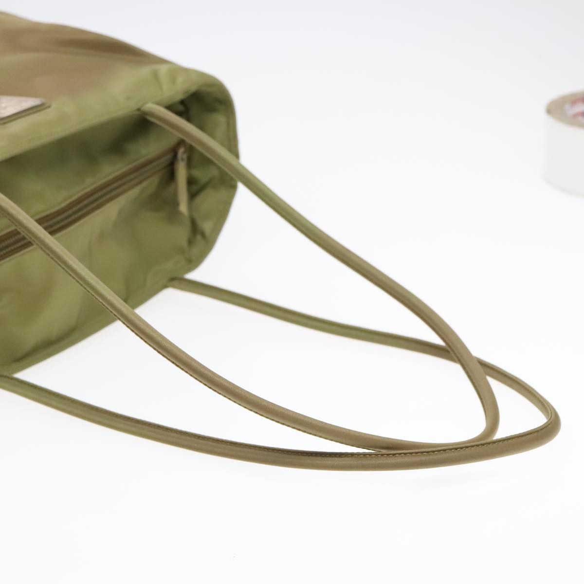 Prada Tessuto Green Synthetic Tote Bag (Pre-Owned) Size ONE SIZE - 4 Thumbnail