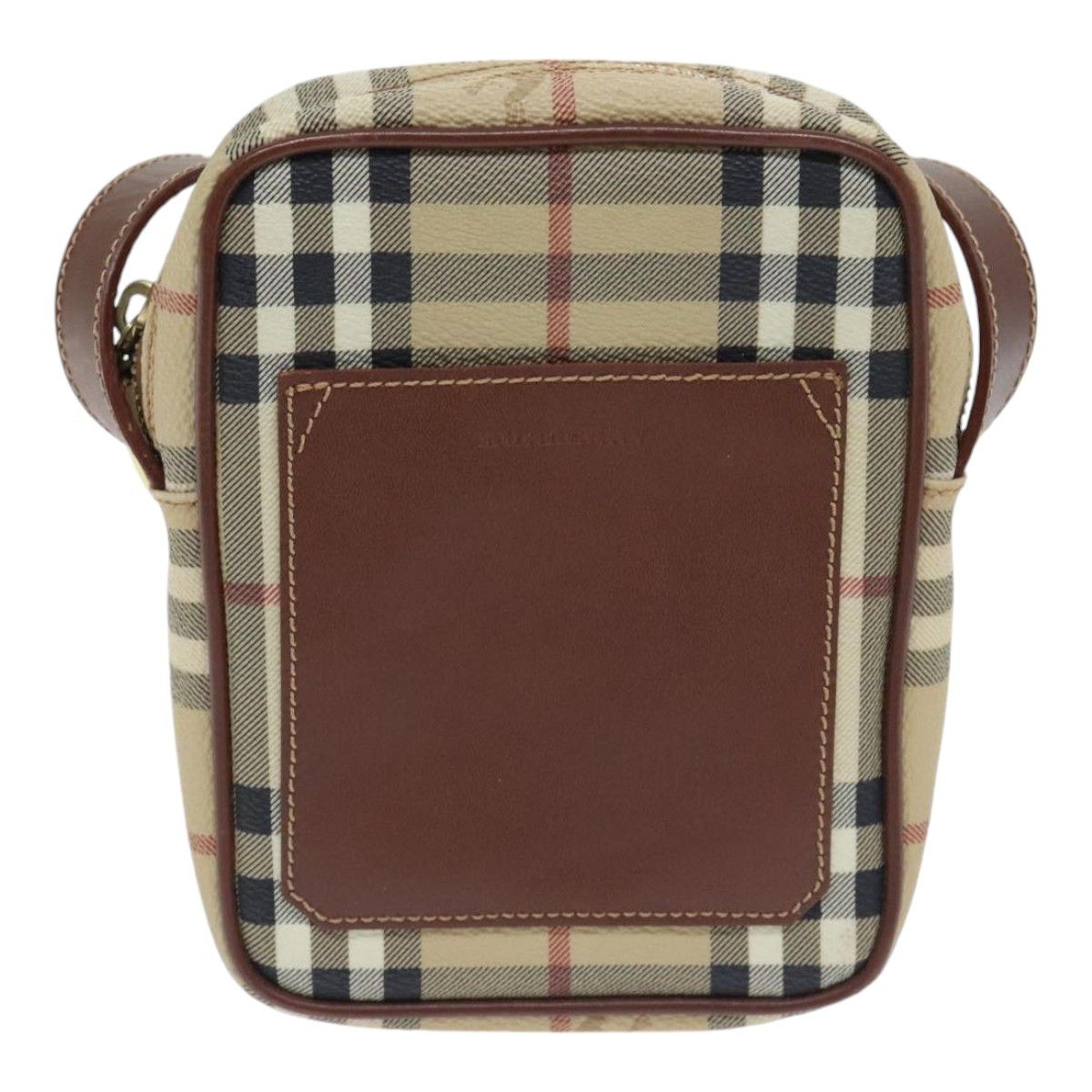 Burberry Nova Check Beige Leather Shoulder Bag (Pre-Owned) Size ONE SIZE - 2 Thumbnail