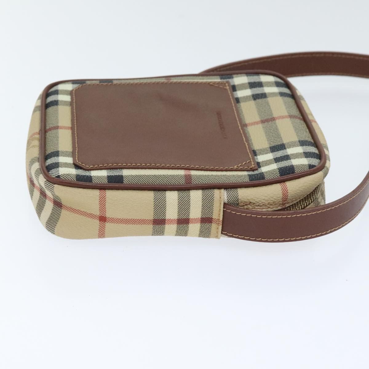 Burberry Nova Check Beige Leather Shoulder Bag (Pre-Owned) Size ONE SIZE - 3 Thumbnail