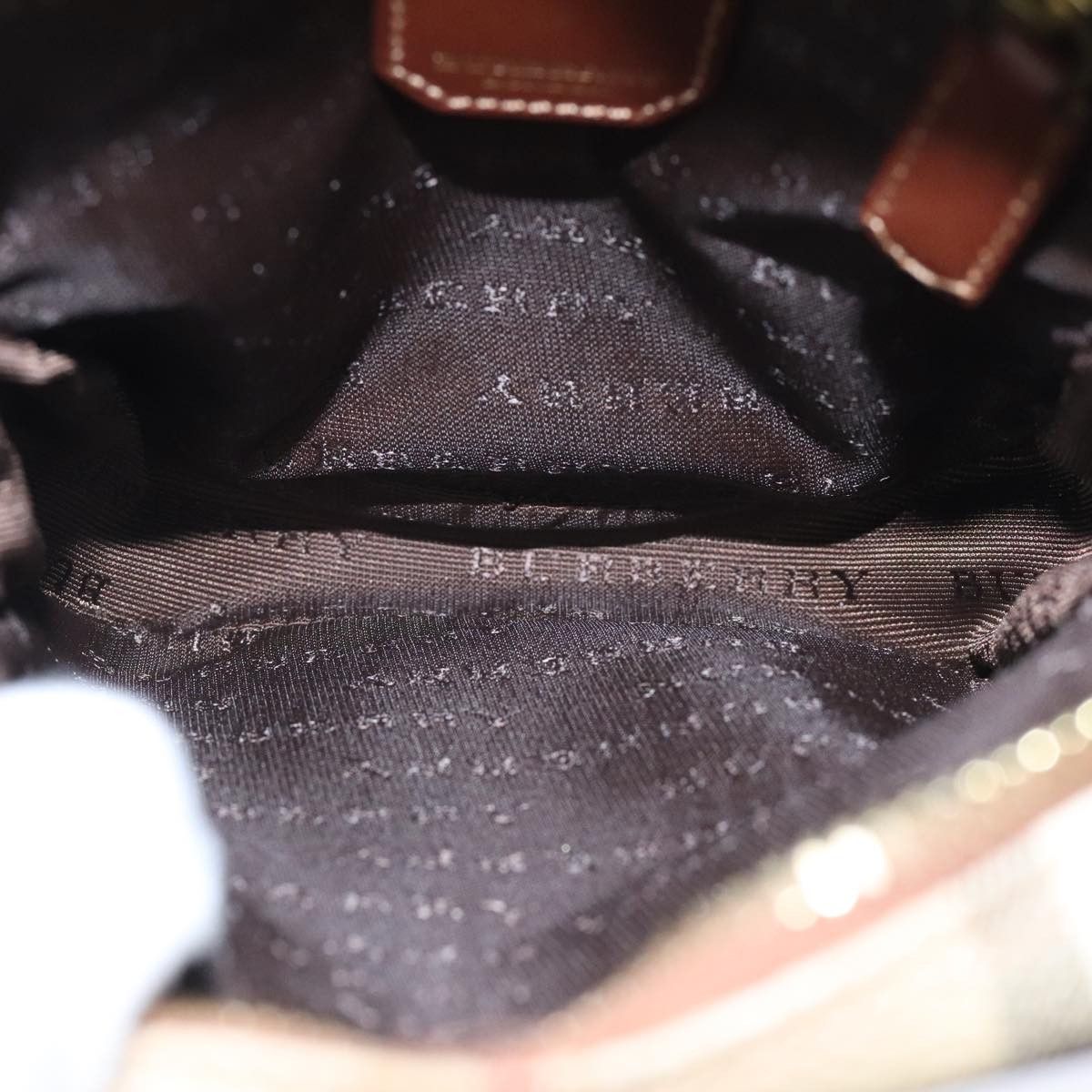 Burberry Nova Check Beige Leather Shoulder Bag (Pre-Owned) Size ONE SIZE - 14 Thumbnail