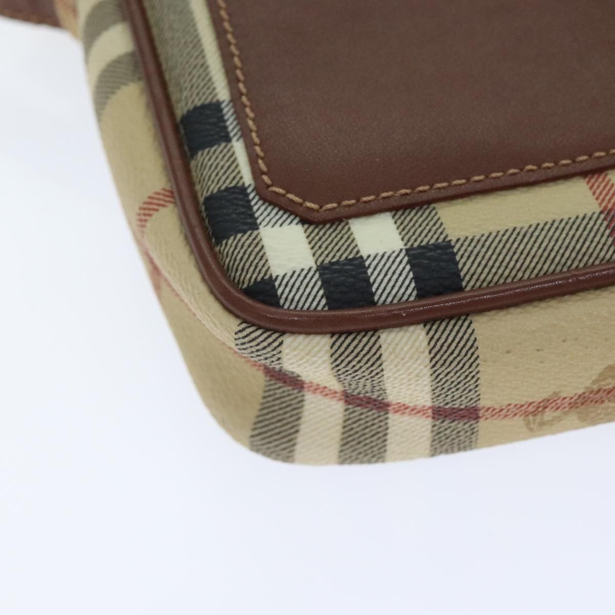 Burberry Nova Check Beige Leather Shoulder Bag (Pre-Owned) Size ONE SIZE - 9 Thumbnail