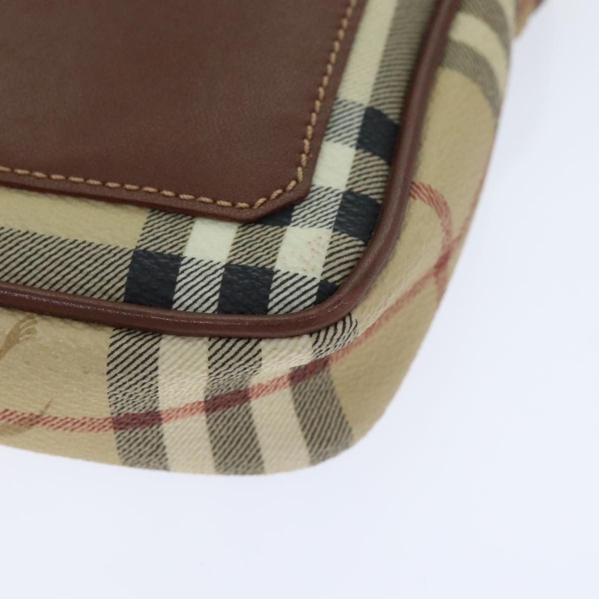 Burberry Nova Check Beige Leather Shoulder Bag (Pre-Owned) Size ONE SIZE - 6 Thumbnail