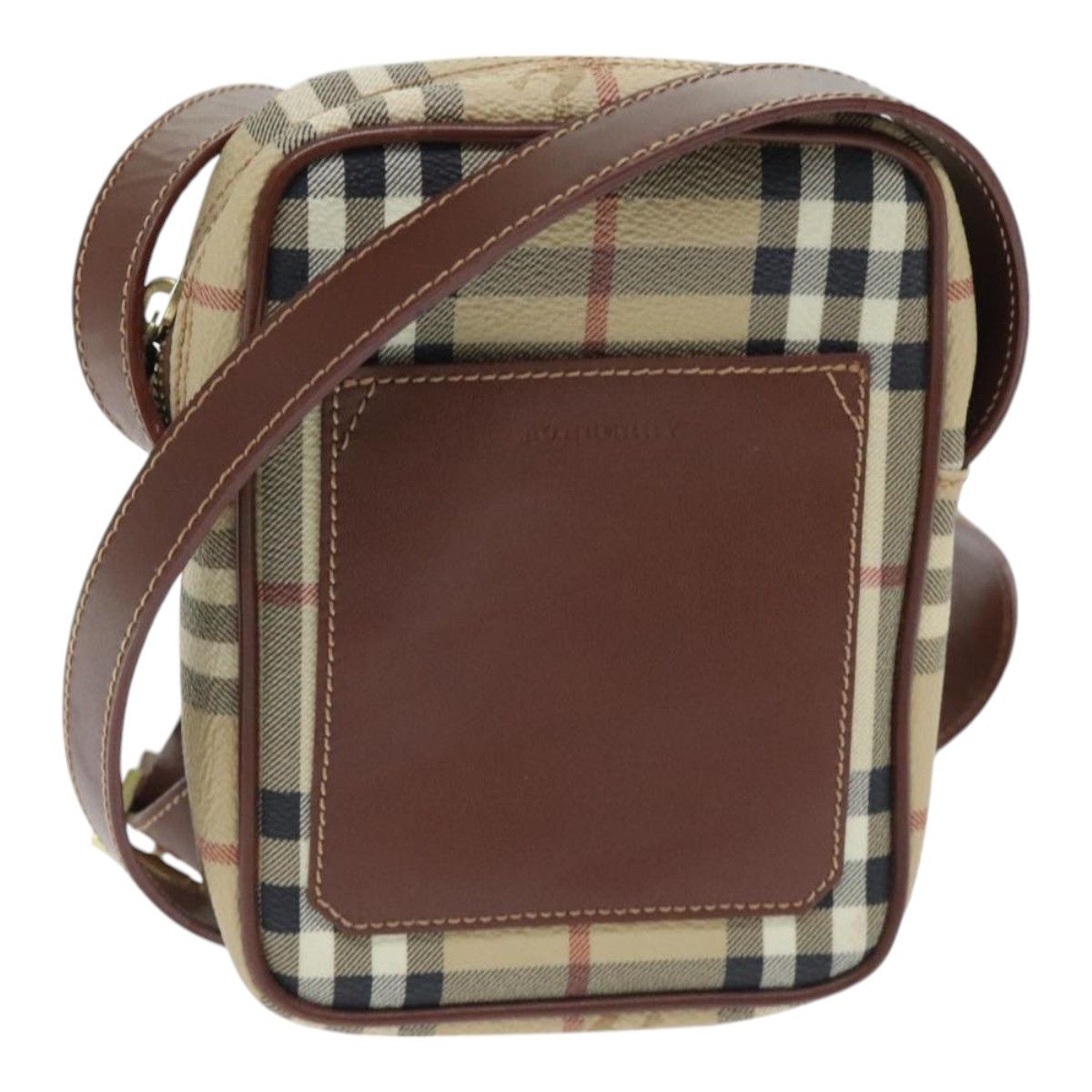 Burberry Nova Check Beige Leather Shoulder Bag (Pre-Owned) Size ONE SIZE - 17 Thumbnail