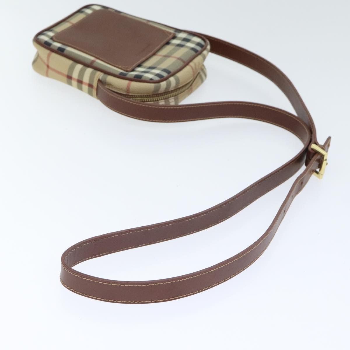 Burberry Nova Check Beige Leather Shoulder Bag (Pre-Owned) Size ONE SIZE - 5 Thumbnail