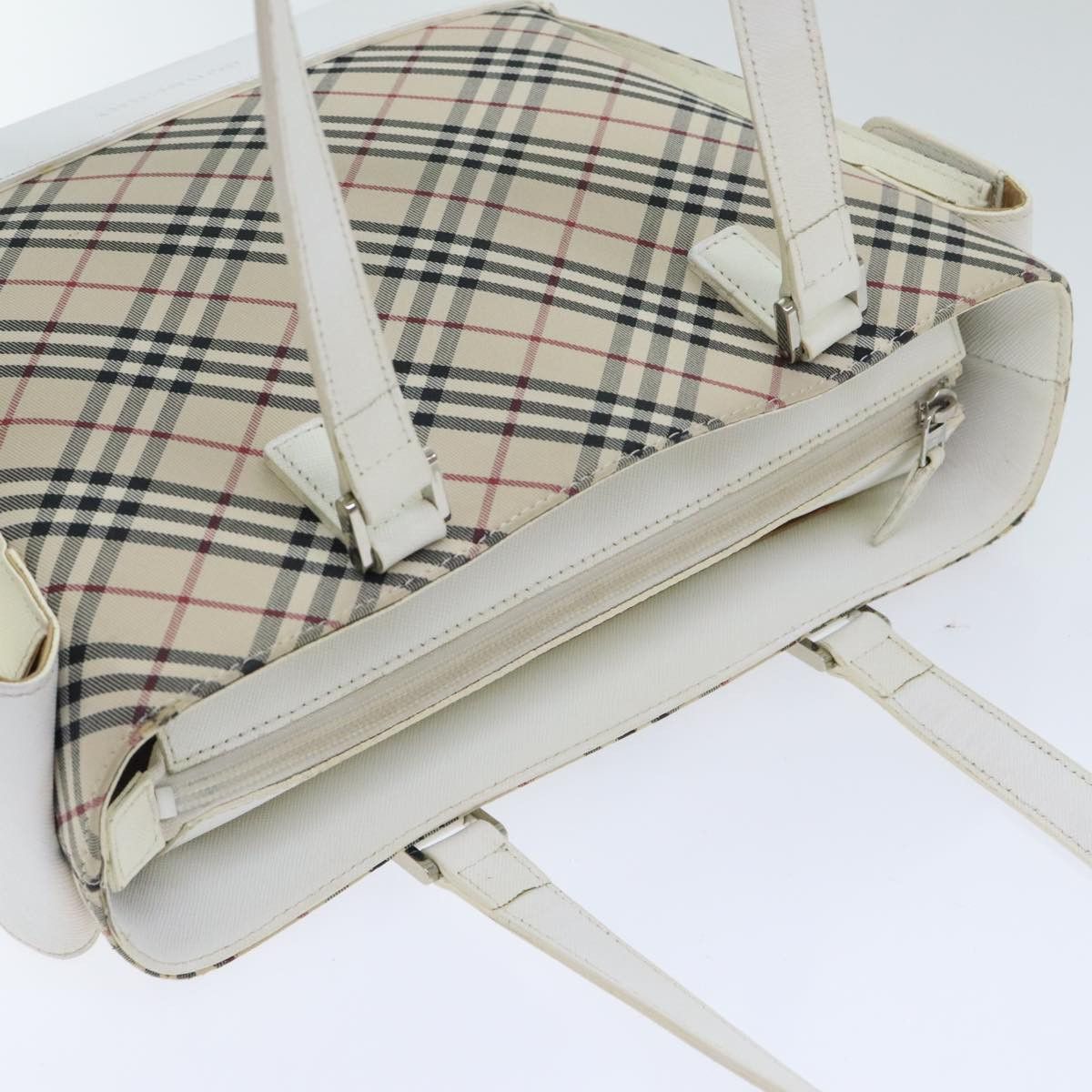 Burberry Nova Check Beige Canvas Tote Bag (Pre-Owned) Size ONE SIZE - 11 Thumbnail