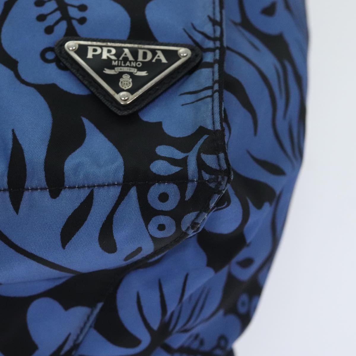 Prada Blue Synthetic Tote Bag (Pre-Owned) Size ONE SIZE - 8 Thumbnail