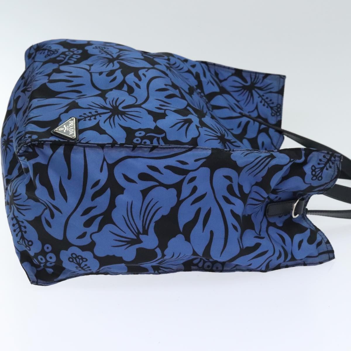 Prada Blue Synthetic Tote Bag (Pre-Owned) Size ONE SIZE - 3 Thumbnail