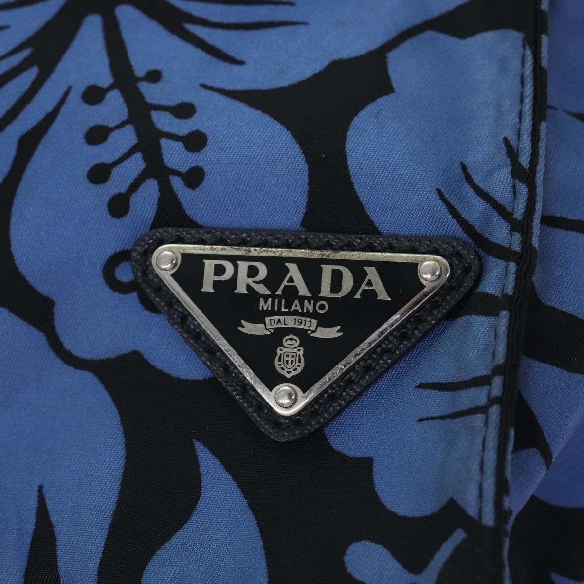 Prada Blue Synthetic Tote Bag (Pre-Owned) Size ONE SIZE - 20 Thumbnail