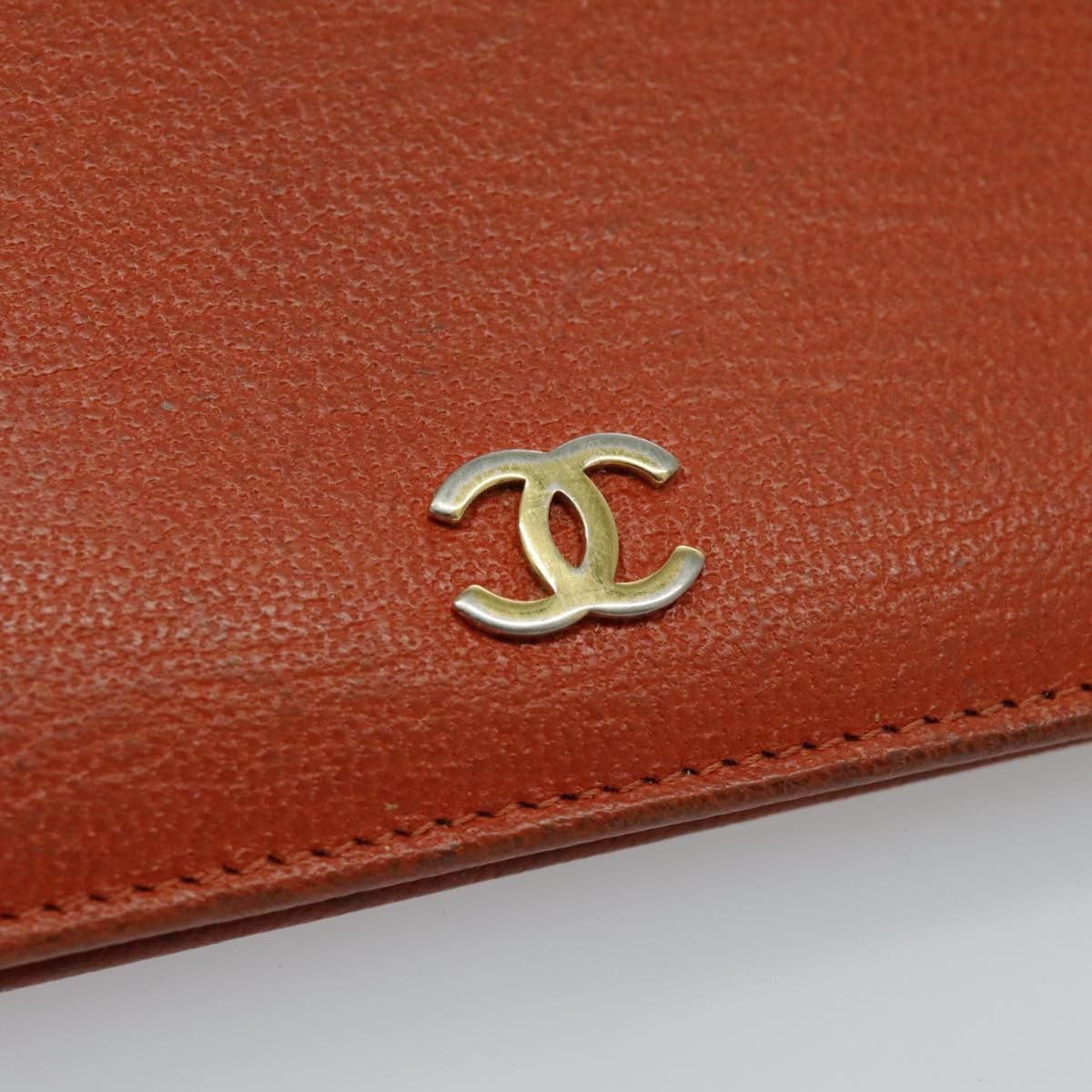 Chanel Coco Mark Orange Leather Wallet (Pre-Owned) Size ONE SIZE - 16 Thumbnail