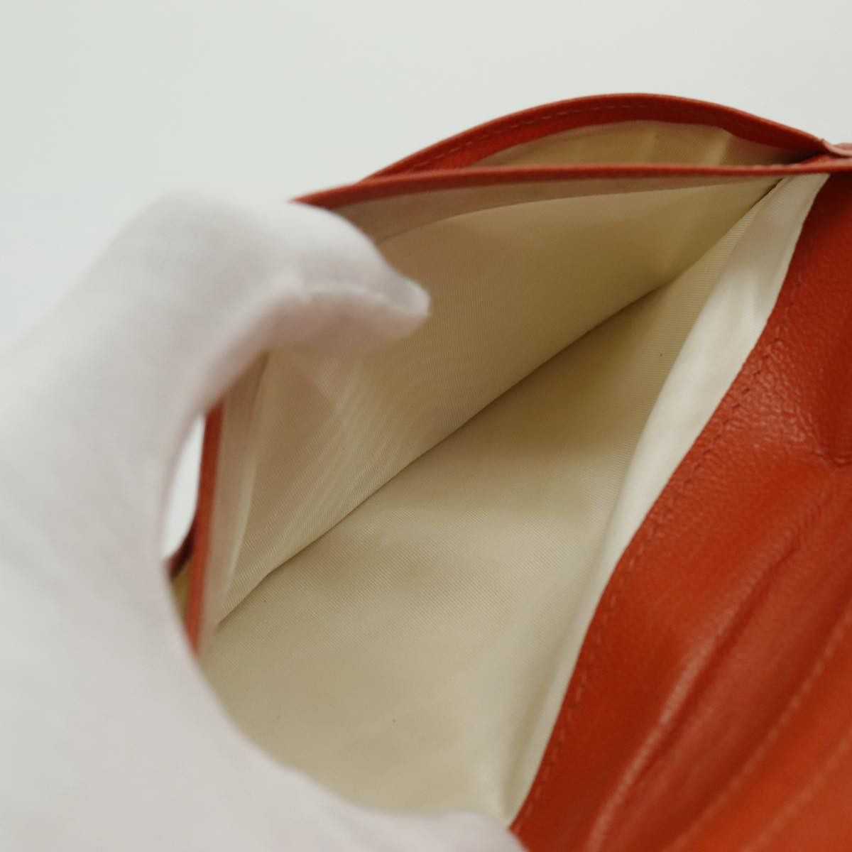 Chanel Coco Mark Orange Leather Wallet (Pre-Owned) Size ONE SIZE - 14 Thumbnail