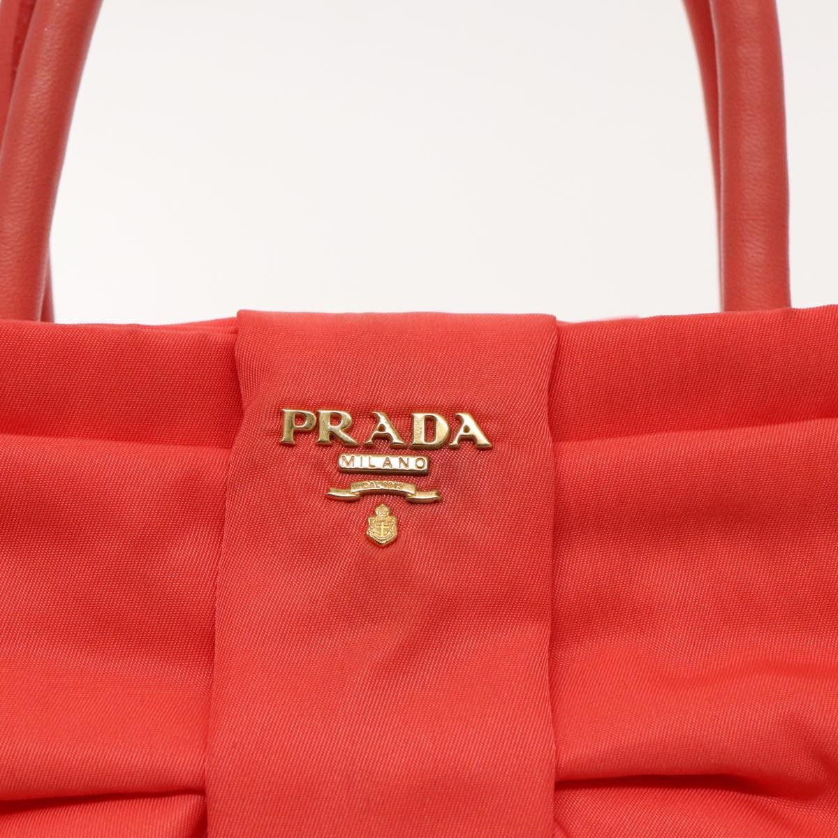 Prada Ribbon Orange Synthetic Handbag (Pre-Owned) Size ONE SIZE - 19 Thumbnail