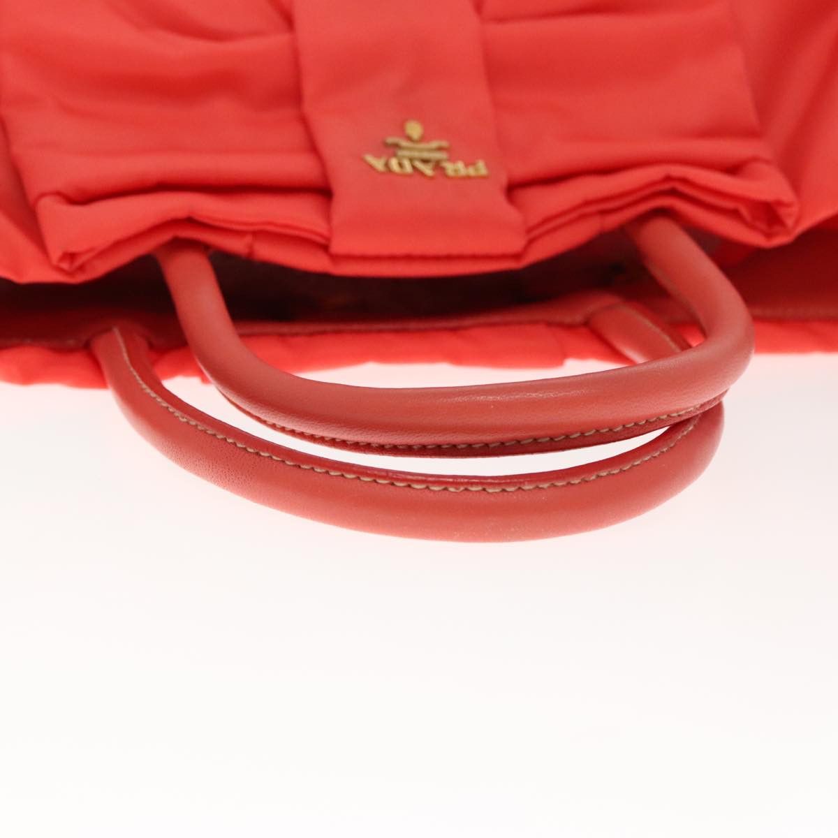 Prada Ribbon Orange Synthetic Handbag (Pre-Owned) Size ONE SIZE - 5 Thumbnail