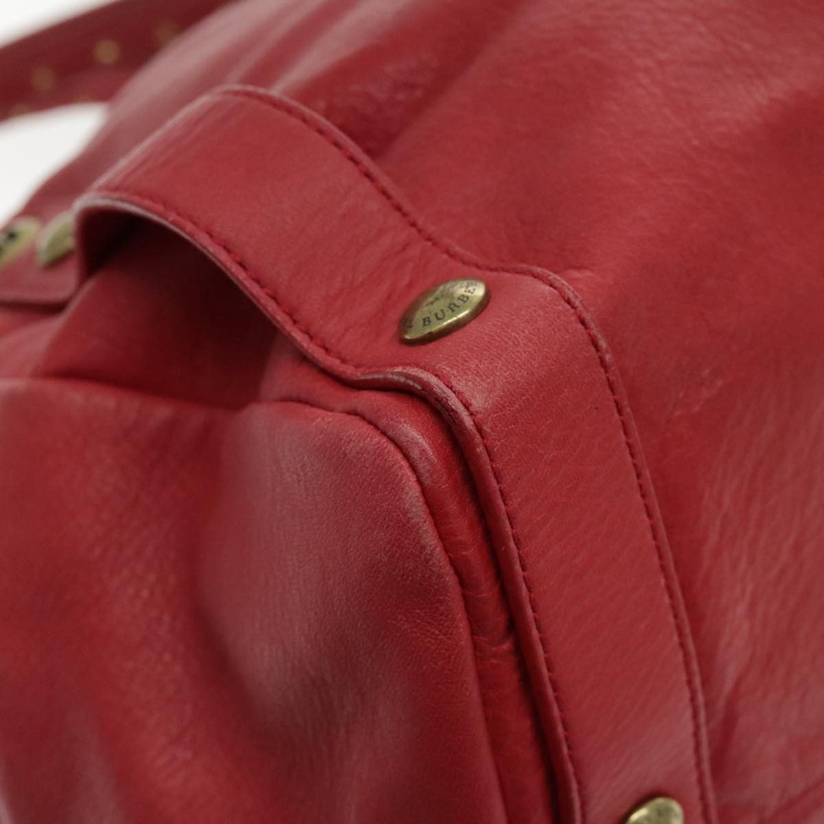Burberry Blue Label Red Leather Handbag (Pre-Owned) Size ONE SIZE - 9 Thumbnail