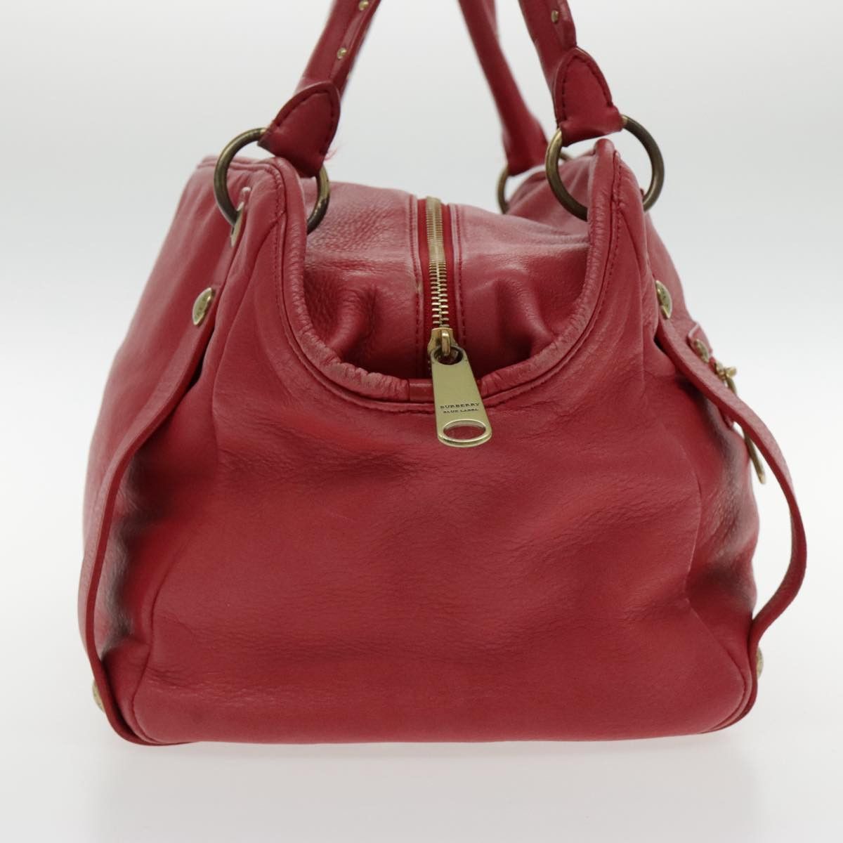 Burberry Blue Label Red Leather Handbag (Pre-Owned) Size ONE SIZE - 4 Thumbnail