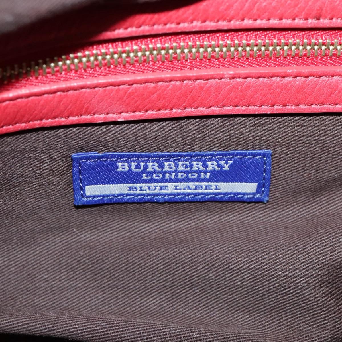 Burberry Blue Label Red Leather Handbag (Pre-Owned) Size ONE SIZE - 14 Thumbnail