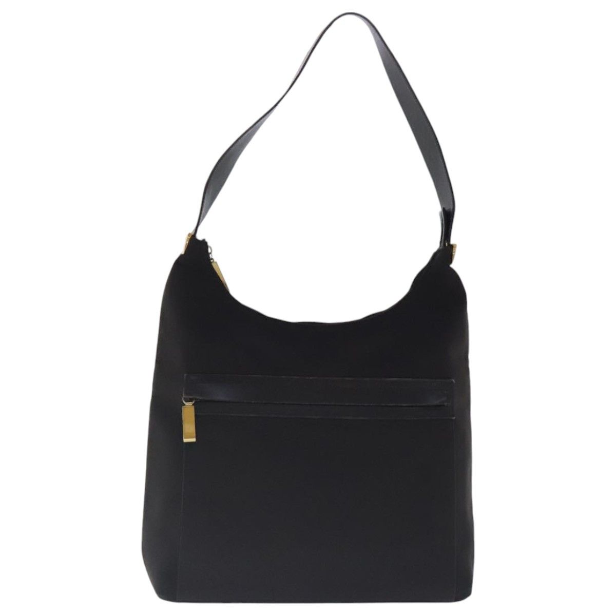 Salvatore Ferragamo Black Canvas Shoulder Bag (Pre-Owned) Size ONE SIZE - 15 Thumbnail