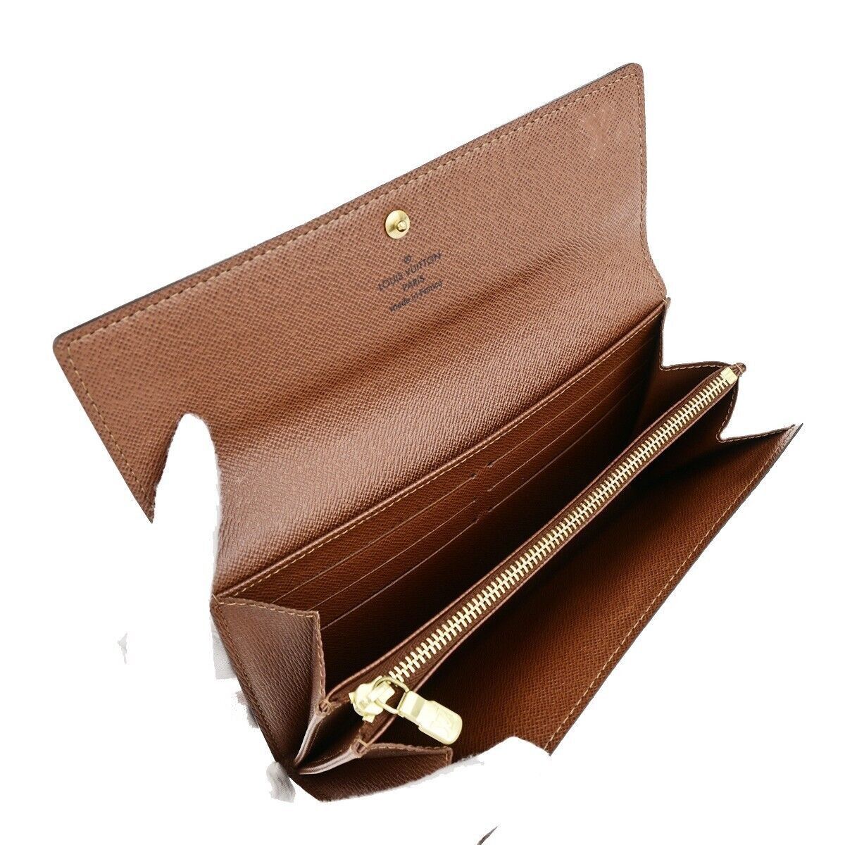 Louis Vuitton Sarah Brown Canvas Wallet (Pre-Owned) Size ONE SIZE - 7 Thumbnail