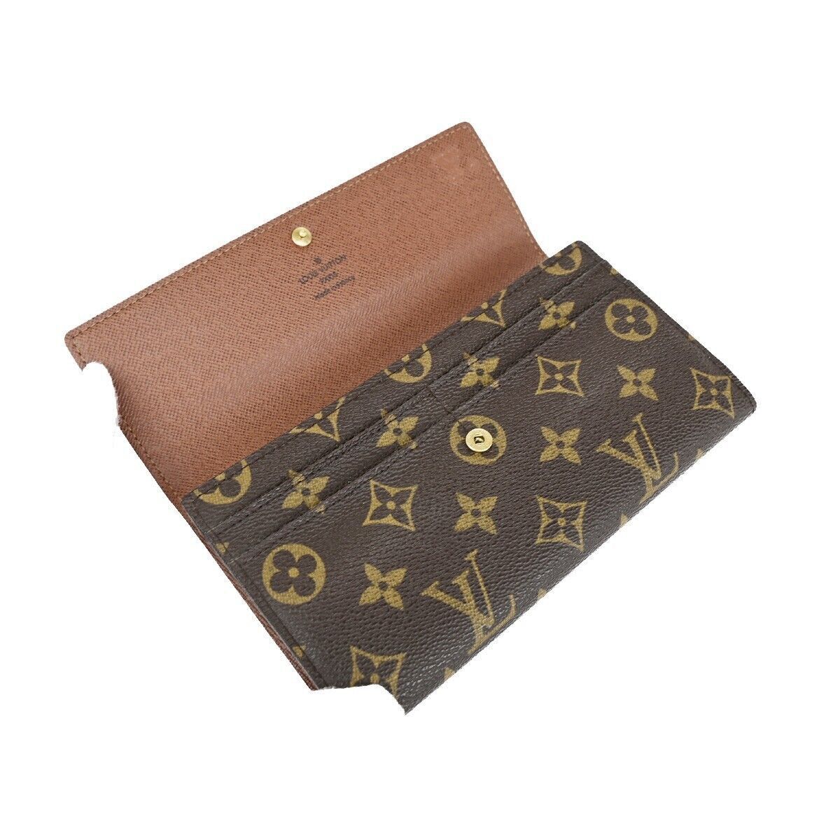 Louis Vuitton Sarah Brown Canvas Wallet (Pre-Owned) Size ONE SIZE - 14 Thumbnail