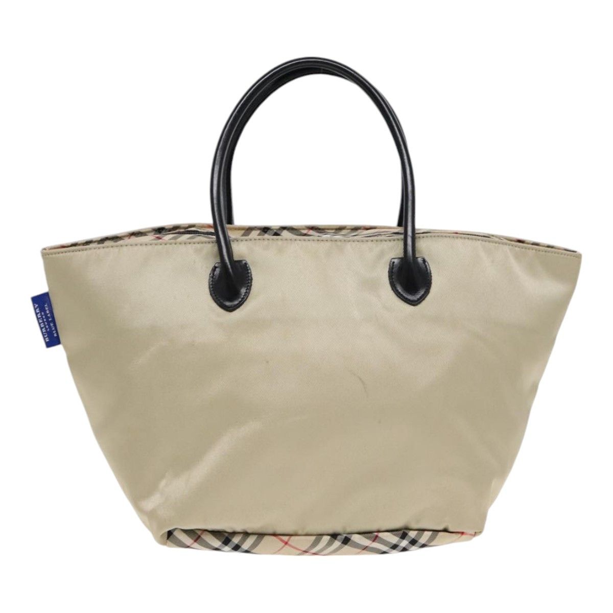 Burberry Nova Check Beige Canvas Tote Bag (Pre-Owned) Size ONE SIZE - 2 Thumbnail
