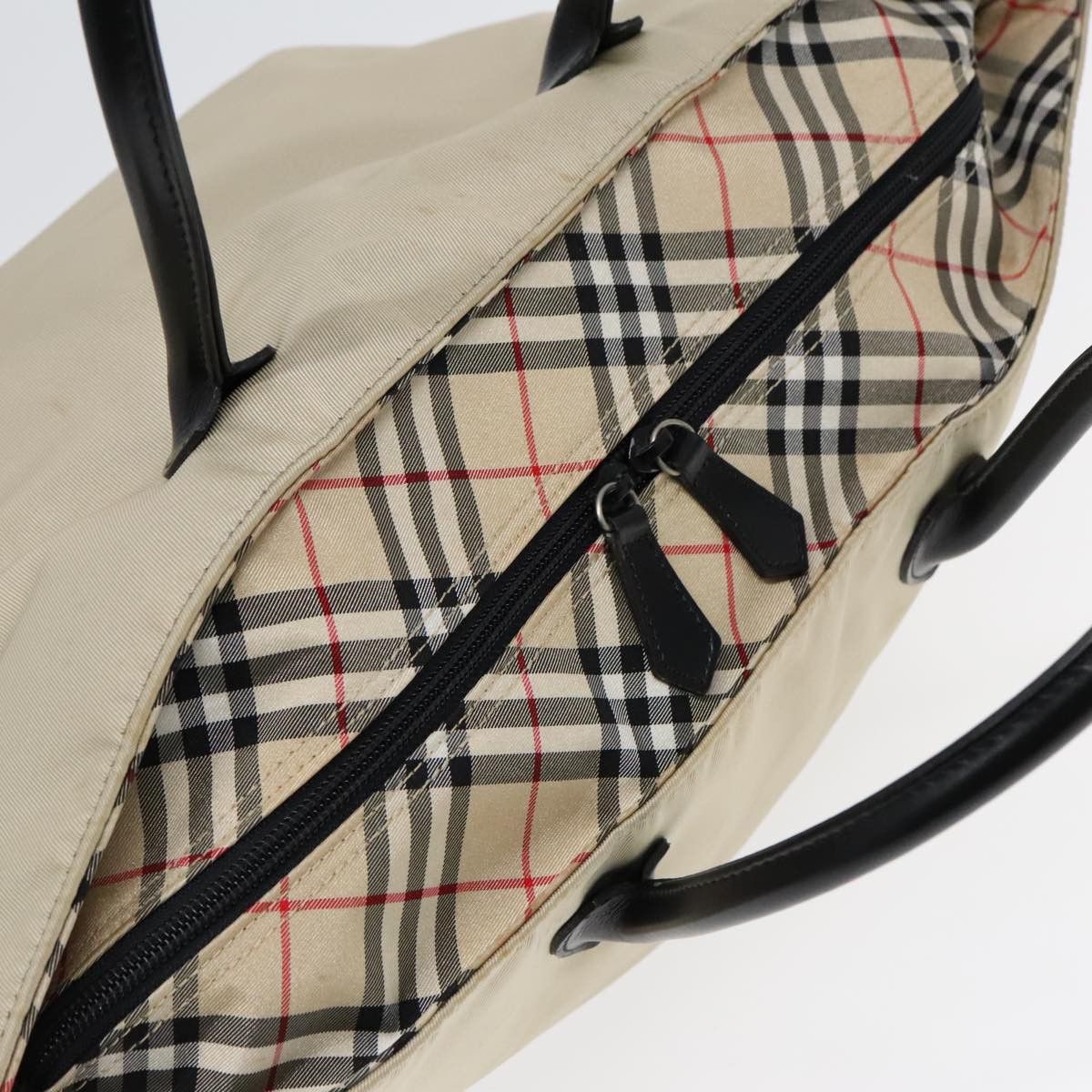 Burberry Nova Check Beige Canvas Tote Bag (Pre-Owned) Size ONE SIZE - 11 Thumbnail