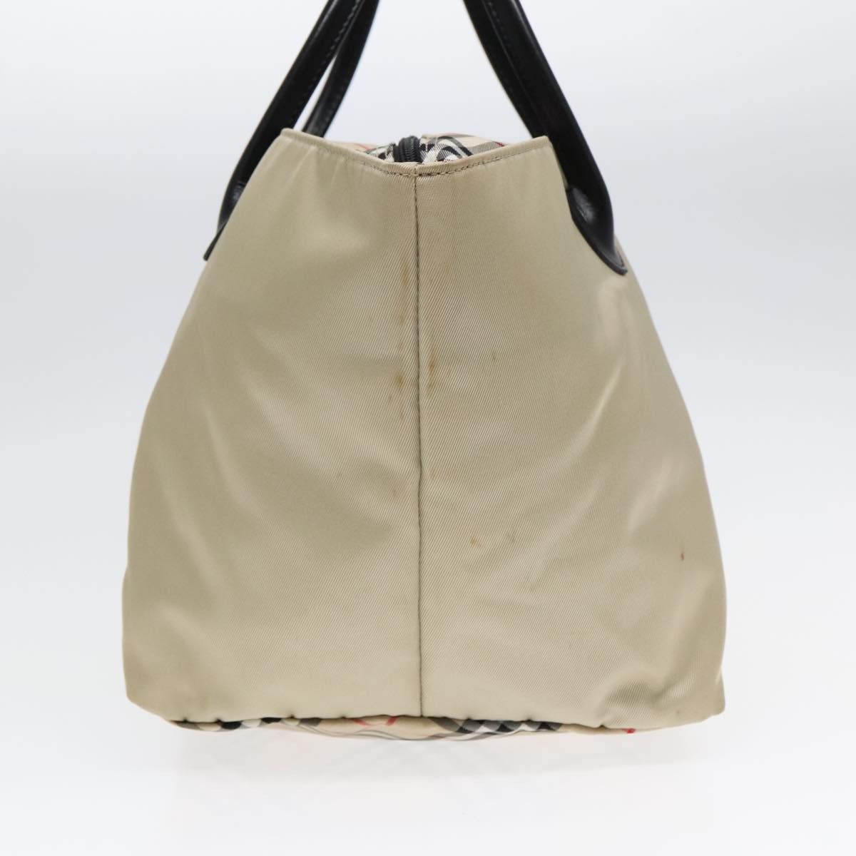 Burberry Nova Check Beige Canvas Tote Bag (Pre-Owned) Size ONE SIZE - 3 Thumbnail