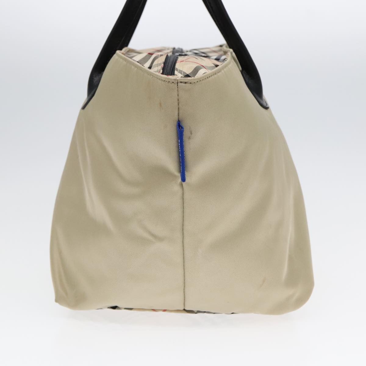 Burberry Nova Check Beige Canvas Tote Bag (Pre-Owned) Size ONE SIZE - 4 Thumbnail