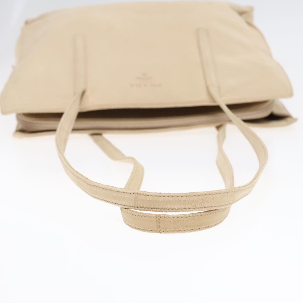 Prada Beige Leather Shoulder Bag (Pre-Owned) Size ONE SIZE - 5 Thumbnail