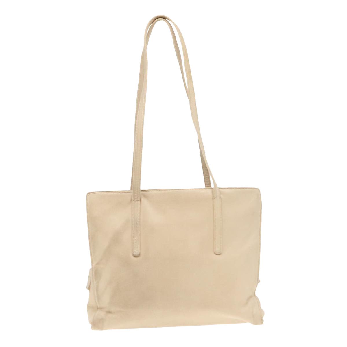 Prada Beige Leather Shoulder Bag (Pre-Owned) Size ONE SIZE - 2 Thumbnail