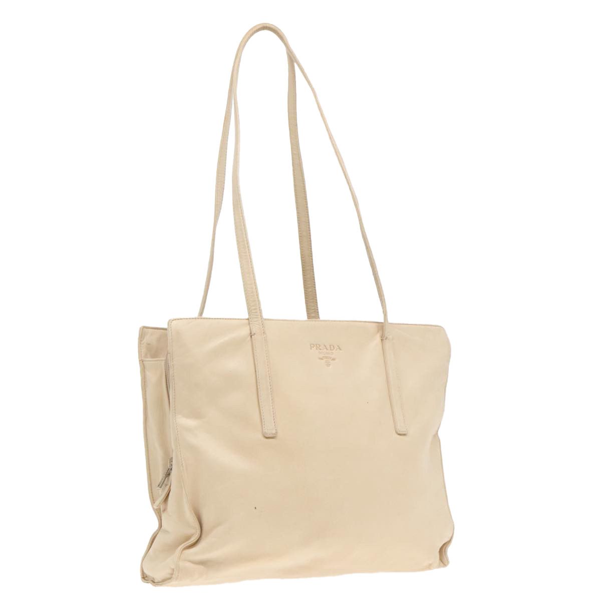 Prada Beige Leather Shoulder Bag (Pre-Owned) Size ONE SIZE - 18 Thumbnail