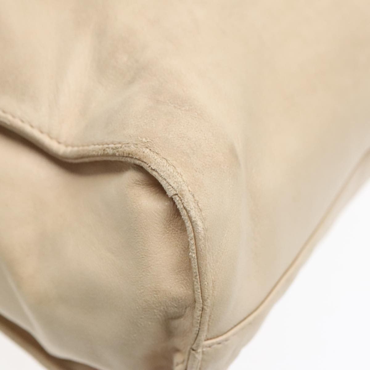 Prada Beige Leather Shoulder Bag (Pre-Owned) Size ONE SIZE - 9 Thumbnail