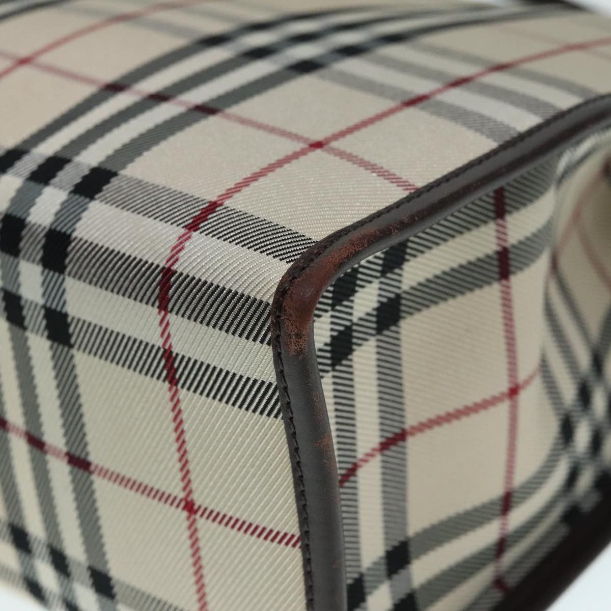 Burberry Nova Check Beige Canvas Tote Bag (Pre-Owned) Size ONE SIZE - 7 Thumbnail