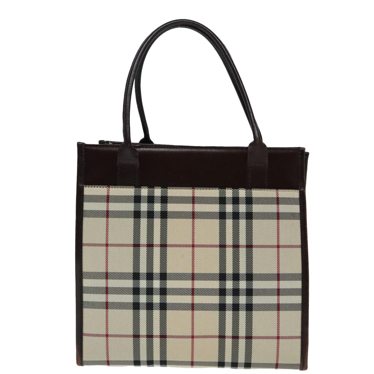 Burberry Nova Check Beige Canvas Tote Bag (Pre-Owned) Size ONE SIZE - 2 Thumbnail