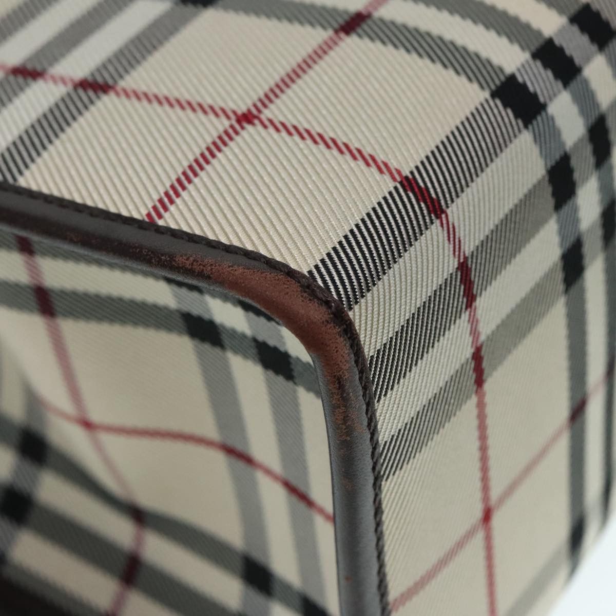 Burberry Nova Check Beige Canvas Tote Bag (Pre-Owned) Size ONE SIZE - 9 Thumbnail