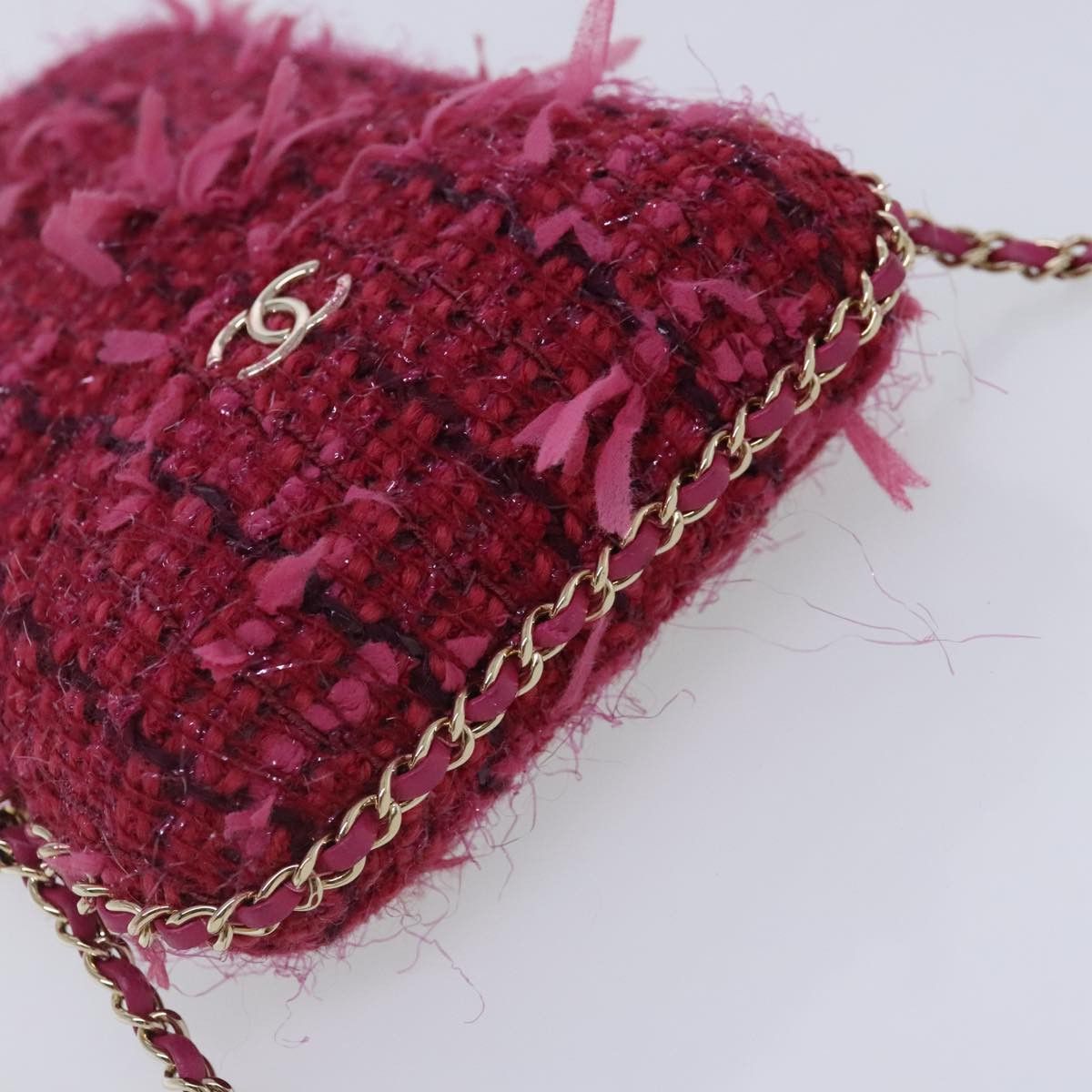 Chanel Pink Cotton Shoulder Bag (Pre-Owned) Size ONE SIZE - 15 Thumbnail
