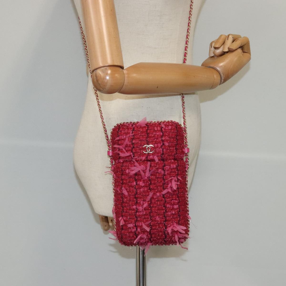 Chanel Pink Cotton Shoulder Bag (Pre-Owned) Size ONE SIZE - 14 Thumbnail