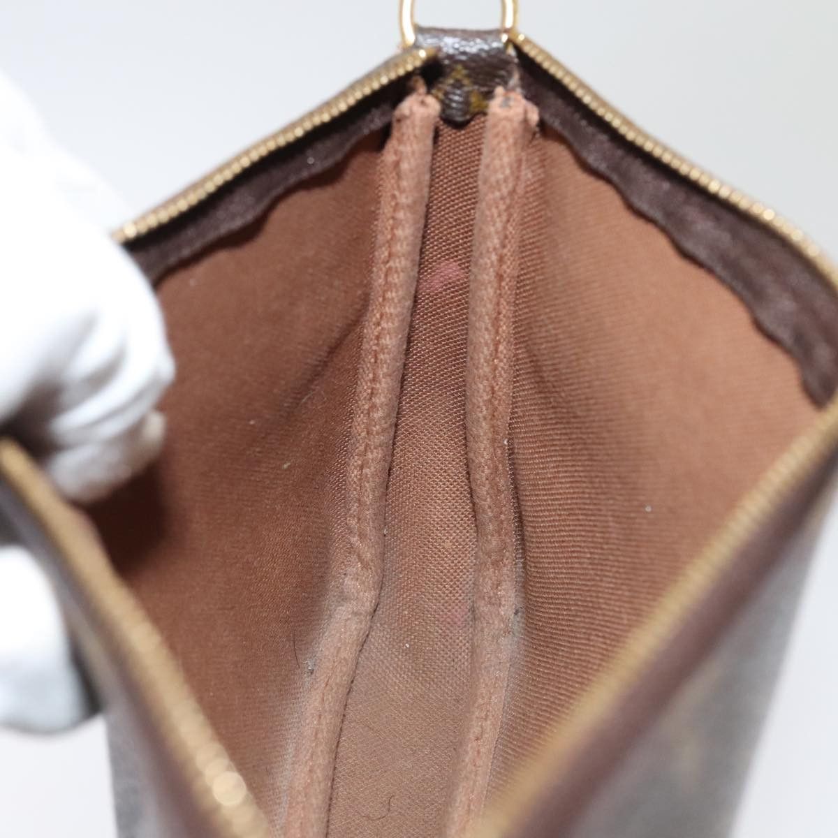Louis Vuitton Pochette Accessoire Brown Canvas Clutch Bag (Pre-Owned) Size ONE SIZE - 19 Thumbnail