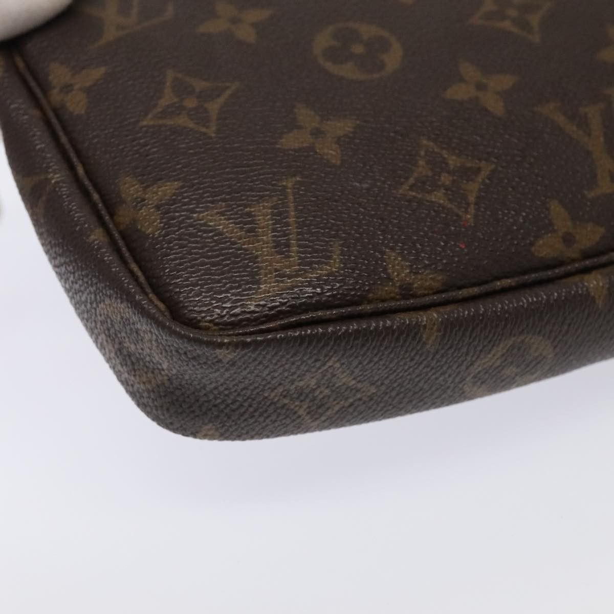 Louis Vuitton Pochette Accessoire Brown Canvas Clutch Bag (Pre-Owned) Size ONE SIZE - 9 Thumbnail