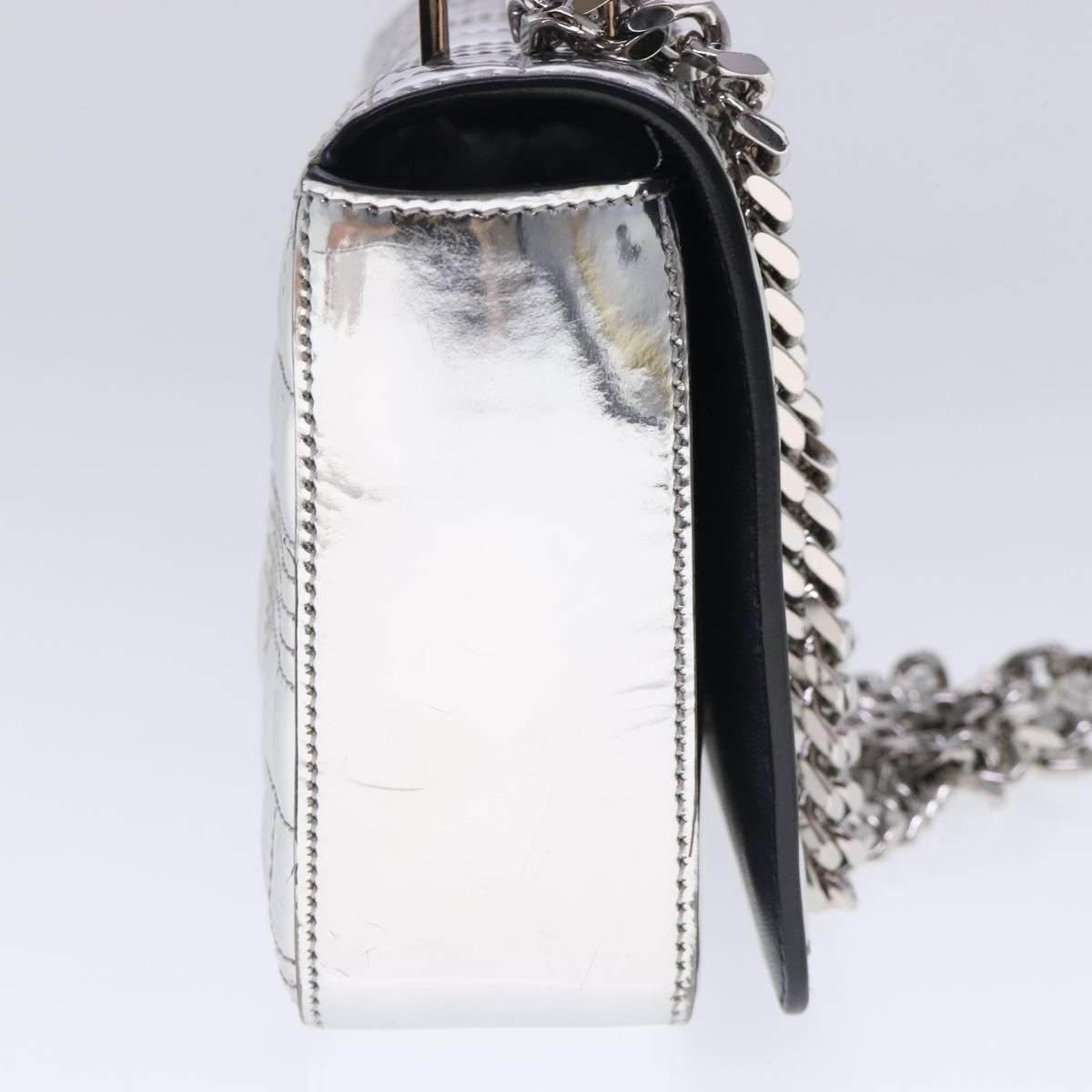 Burberry Tb Silver Patent Leather Shoulder Bag (Pre-Owned) Size ONE SIZE - 3 Thumbnail