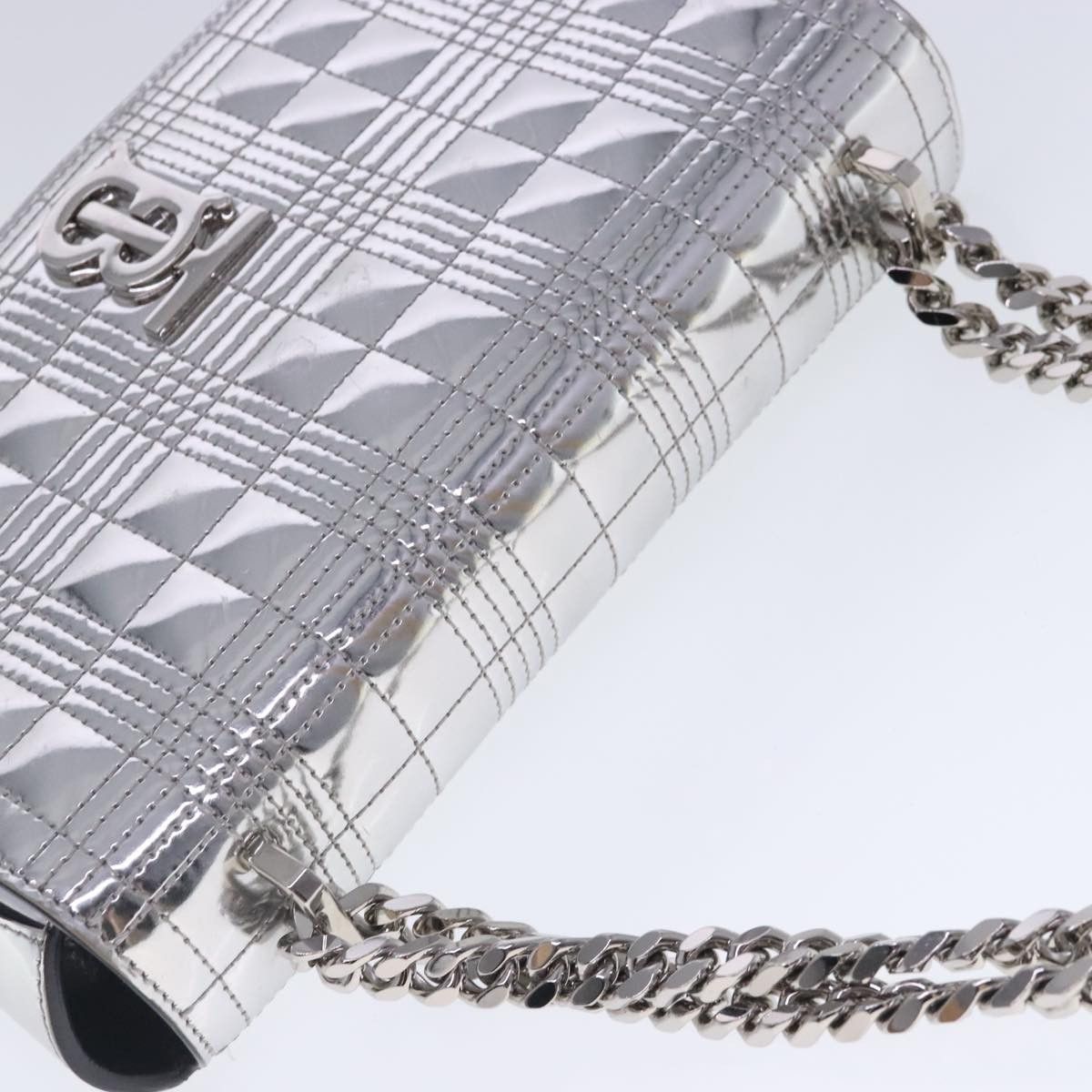 Burberry Tb Silver Patent Leather Shoulder Bag (Pre-Owned) Size ONE SIZE - 17 Thumbnail