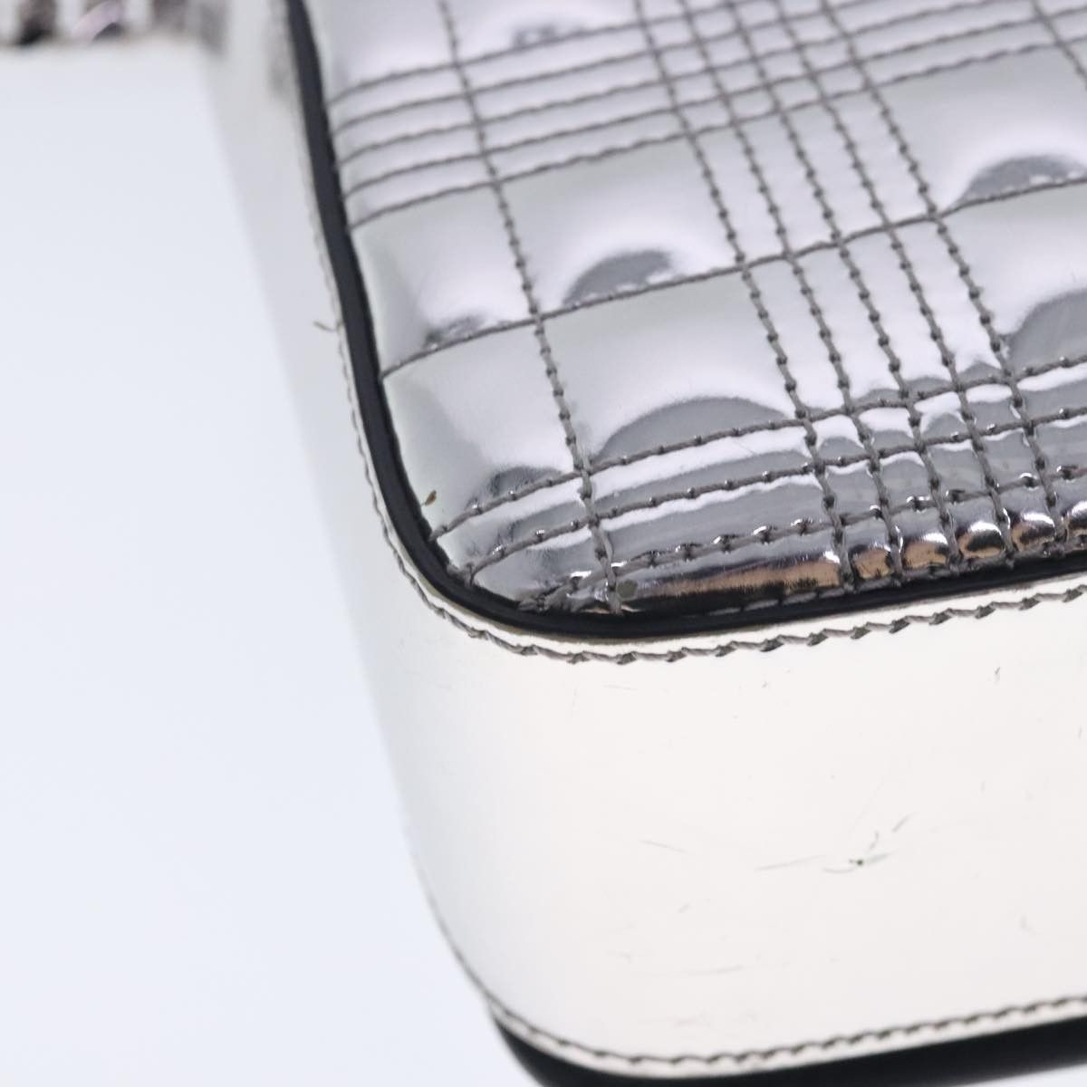 Burberry Tb Silver Patent Leather Shoulder Bag (Pre-Owned) Size ONE SIZE - 10 Thumbnail