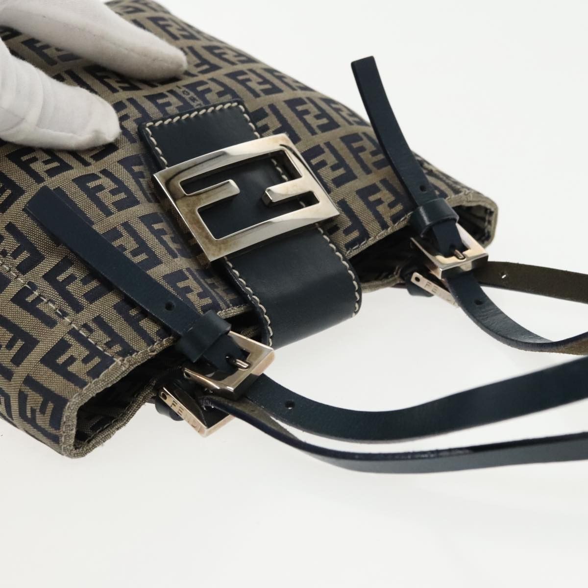 Fendi Navy Canvas Tote Bag (Pre-Owned) Size ONE SIZE - 14 Thumbnail