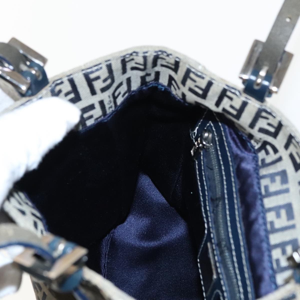 Fendi Navy Canvas Tote Bag (Pre-Owned) Size ONE SIZE - 20 Thumbnail