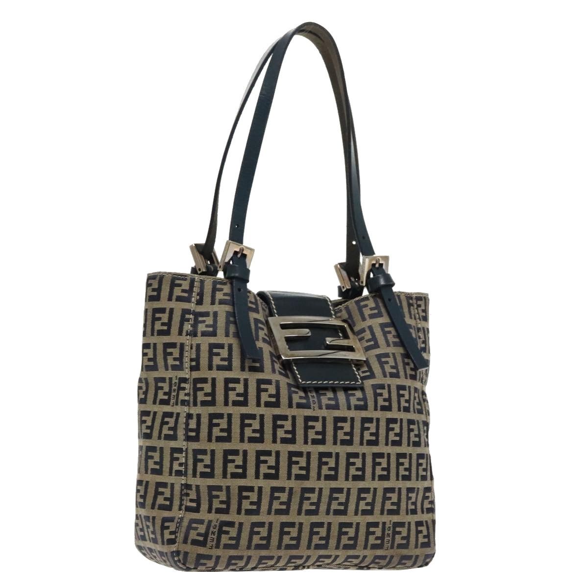 Fendi Navy Canvas Tote Bag (Pre-Owned) Size ONE SIZE - 17 Thumbnail